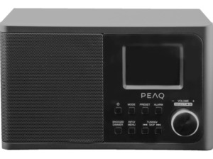 PEAQ PDR 170 BT-B DAB+ Radio, DAB+, FM, Schwarz