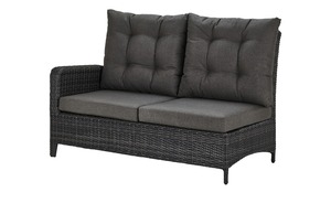Sofa, 2-Sitzer  Padua Veneto dunkelgrau grau Maße (cm): B: 136 H: 91 T: 82 Garten