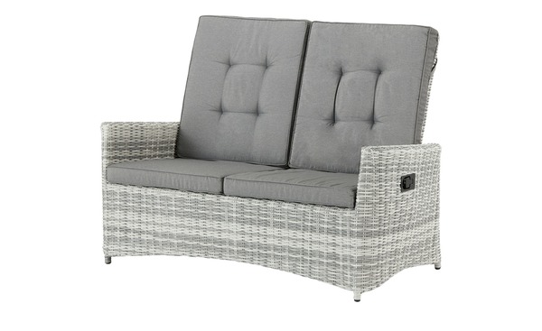 Bild 1 von Lounge-Sofa 2-Sitzer grau Maße (cm): B: 144 H: 106,5 T: 86 Garten