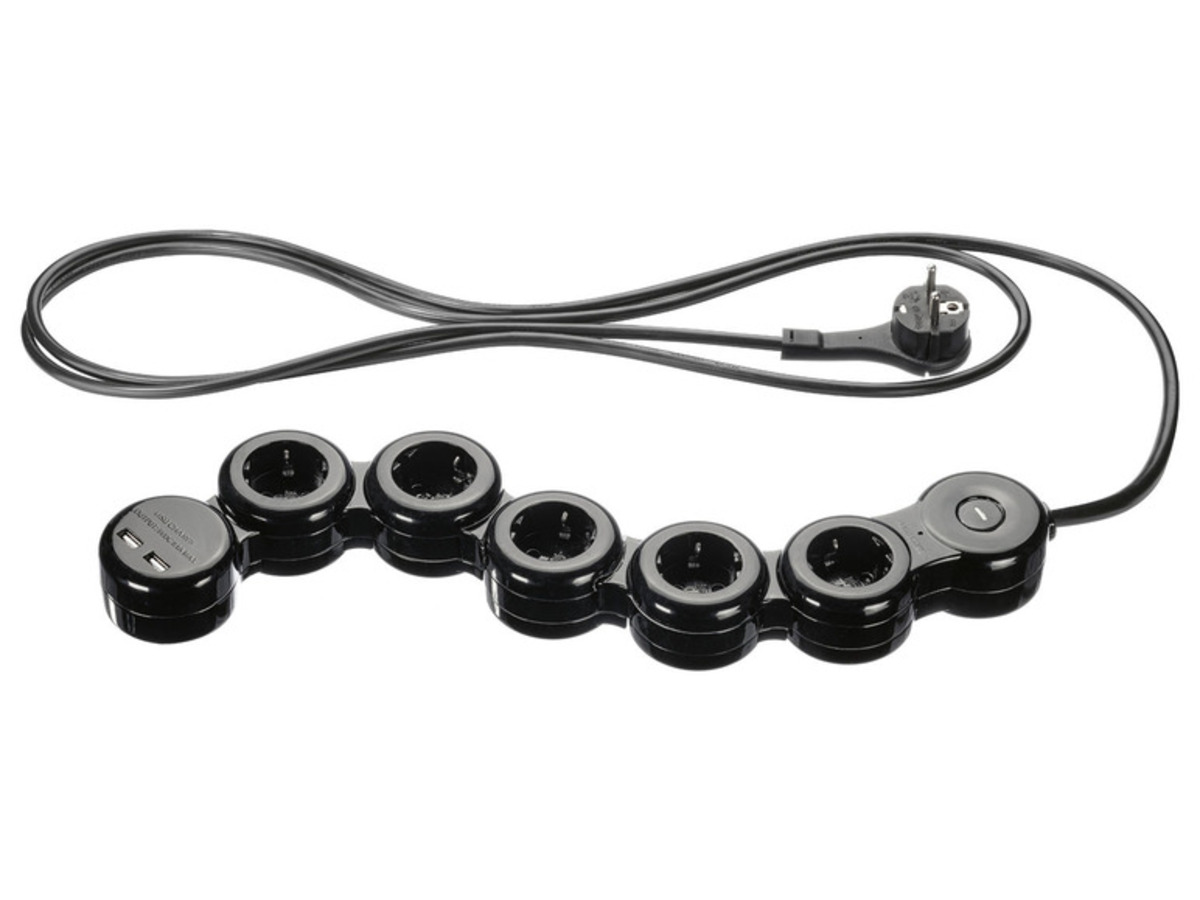 Bild 3 von SILVERCREST Wendige Steckdosenleiste, 5-fach, 2 USB-Anschlüsse