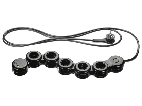 Bild 3 von SILVERCREST Wendige Steckdosenleiste, 5-fach, 2 USB-Anschlüsse