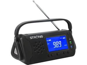 STRONG ERP 1500 Radio, Tuner für UKW/MW, AM, FM, Schwarz