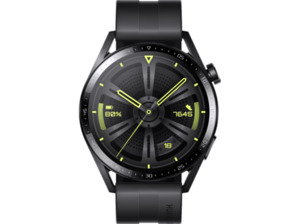 HUAWEI WATCH GT 3 46mm Smartwatch Edelstahl Fluoroelastomer, 140 - 210 mm, Black/Black