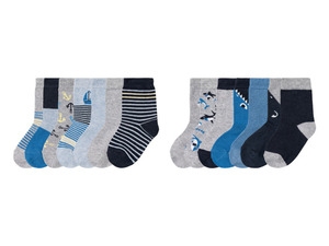lupilu Kleinkinder Jungen Socken, 7 Paar, mit Bio-Baumwolle