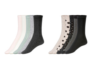 esmara Damen Socken, 5 Paar, mit Bio-Baumwolle
