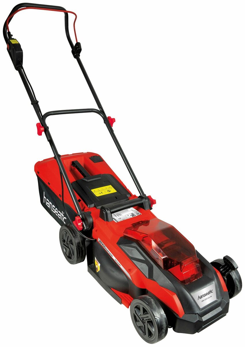 Bild 1 von Hanseatic Akkurasenmäher »ARM 2033 Lion«, 33 cm Schnittbreite, (Set), mit Akku 20V/4Ah und Ladegerät