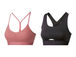 crivit Damen Sport-Bustier, Light Level, mit Ringerrücken