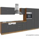 Bild 3 von Held Möbel Küchenzeile Sorrento 360 cm Anthrazit-Wotaneiche