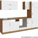 Bild 2 von Held Möbel Küchenzeile Sorrento 270 cm Weiß-Wotaneiche ohne E-Geräte