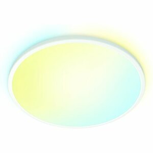 WiZ LED-Deckenleuchte SuperSlim Tunable White 3800 lm Weiß Ø 55 cm