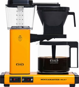 Moccamaster Filterkaffeemaschine KBG Select yellow pepper, 1,25l Kaffeekanne, Papierfilter 1x4
