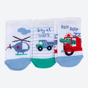 Baby-Jungen-Sneaker-Socken, 3er-Pack