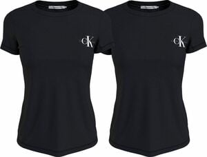 Calvin Klein Jeans Rundhalsshirt »2-PACK MONOLOGO SLIM TEE« (Packung, 2-tlg., 2er-Pack) mit Calvin Klein Jeans Logoprint auf der Brust