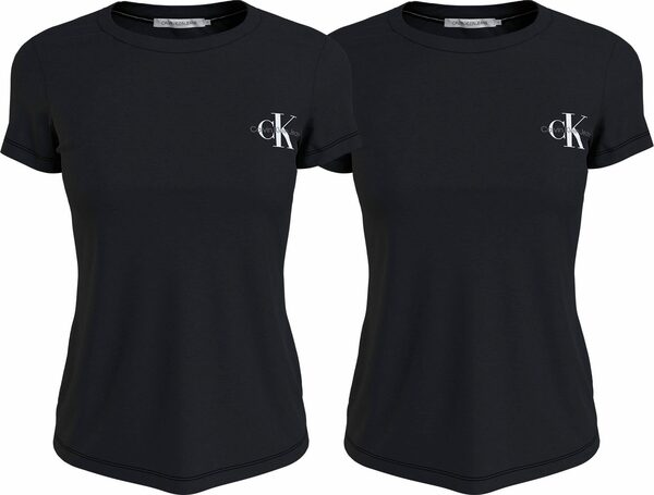 Bild 1 von Calvin Klein Jeans Rundhalsshirt »2-PACK MONOLOGO SLIM TEE« (Packung, 2-tlg., 2er-Pack) mit Calvin Klein Jeans Logoprint auf der Brust