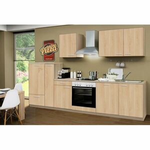 Menke Küchenzeile Classic 310  cm Sonoma-Eiche Nachbildung