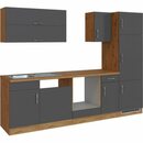 Bild 3 von Held Möbel Küchenzeile Sorrento 270 cm Anthrazit-Wotaneiche ohne E-Geräte