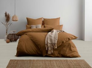 Bettwäsche »Neele aus 100% Bio-Baumwolle, in Renforcé Qualität, Größe 135x200 cm und 155x220 cm, Reißverschluss, zeitlose, leichte Bettwäsche, reine Bio-Baumwolle, nachhaltiges Bettwäsc