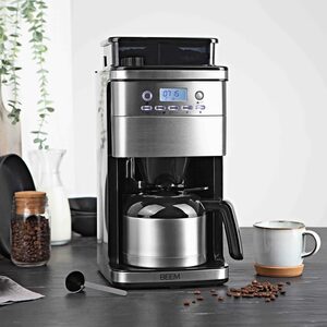 BEEM Filterkaffeemaschine FRESH-AROMA-PERFECT Mahlwerk Thermokanne 8 Tassen, Permanentfilter, Zubereitung mit Kaffeebohnen und Kaffeepulver möglich