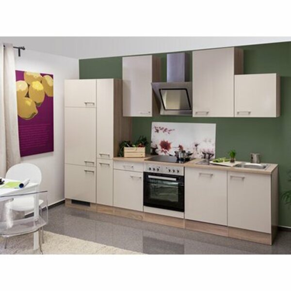 Bild 1 von Flex-Well Exclusiv Küchenzeile Orlando 310 cm Kaschmir Glanz-Sonoma Eiche