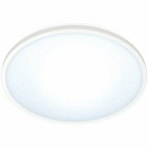 WiZ LED-Deckenleuchte SuperSlim Tunable White 1300 lm Weiß Ø 24,2 cm