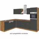 Bild 3 von Held Möbel Küchenzeile Sorrento 210/ 270 cm Anthrazit-Wotaneiche Winkel