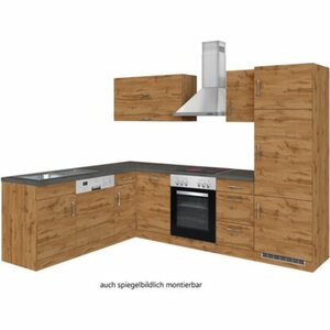 Held Möbel Küchenzeile Sorrento 210/ 270 cm Wotaneiche Winkel