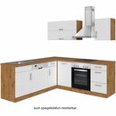 Bild 3 von Held Möbel Küchenzeile Sorrento 210 cm Weiß-Wotaneiche Winkel