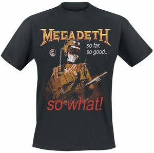 Megadeth So What Vintage Tracklist T-Shirt schwarz