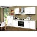 Bild 3 von Menke Küchenzeile Premium 300 cm Weiß Hochglanz-Sonoma Eiche Nachbildung