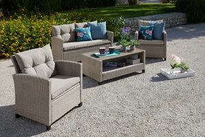 Angebote Garten-Sitzgruppen aus Werbung der Marke Loungemöbel Alle der & Konifera