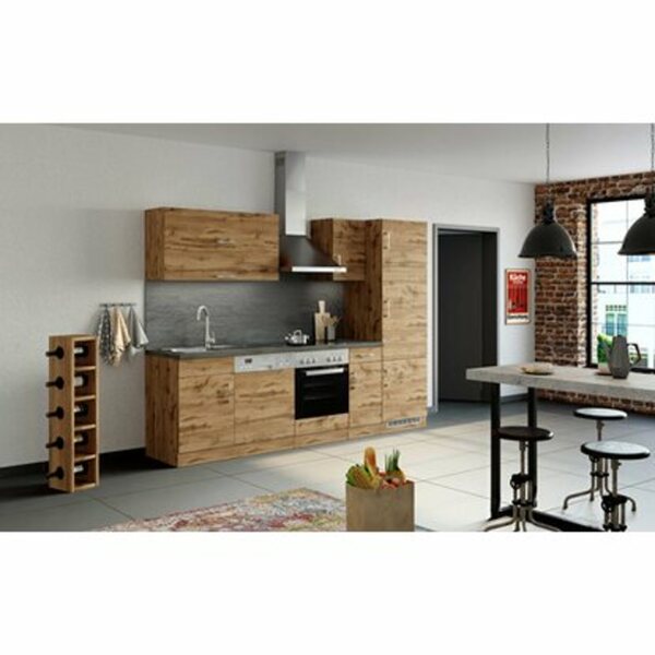 Bild 1 von Held Möbel Küchenzeile Sorrento 270 cm Wotaneiche-Wotaneiche ohne E-Geräte