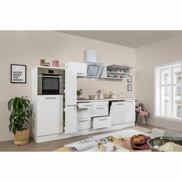 Bild 1 von Respekta Premium Küchenzeile 310 cm Hochbau Weiß Hochglanz