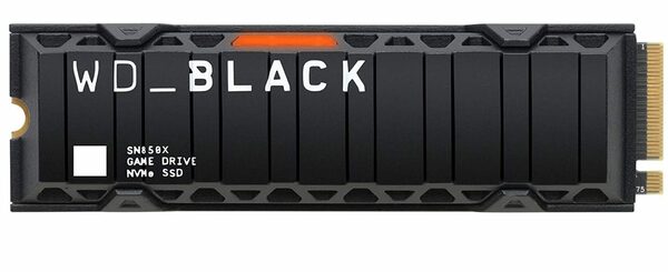 Bild 1 von WD_Black »SN850X NVMe with Heatsink« interne Gaming-SSD (1 TB) 7300 MB/S Lesegeschwindigkeit, 6600 MB/S Schreibgeschwindigkeit, PCI Express 4.0