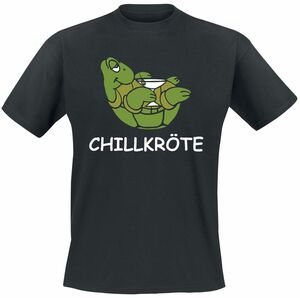 Tierisch Chillkröte T-Shirt schwarz