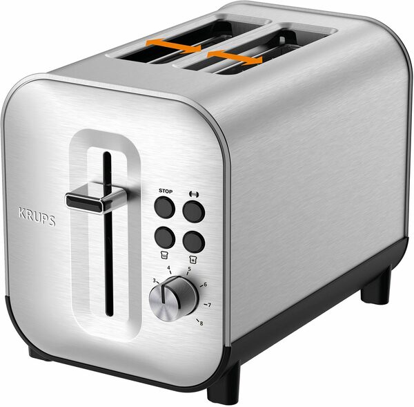 Bild 1 von Krups Toaster KH682D Excellence, 2 Schlitze, 850 W, berührungsempfindliche Tasten, Anhebevorrichtung, 8 Bräunungsstufen