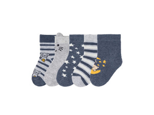 lupilu Baby Jungen Socken, 5 Paar, mit Bio-Baumwolle