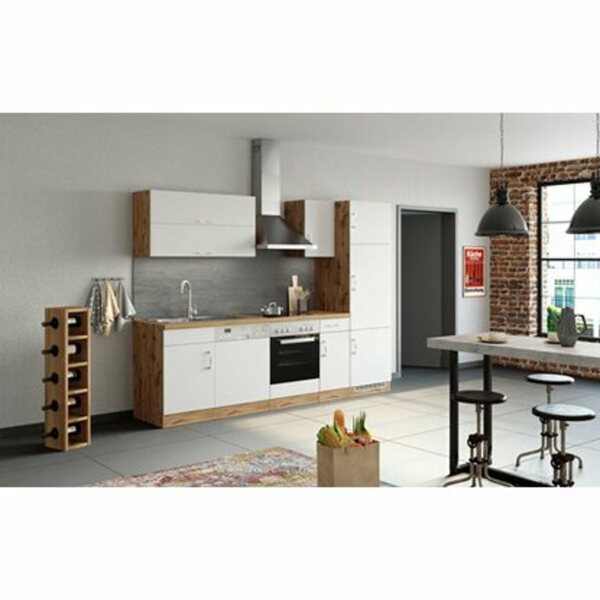 Bild 1 von Held Möbel Küchenzeile Sorrento 270 cm Weiß-Wotaneiche