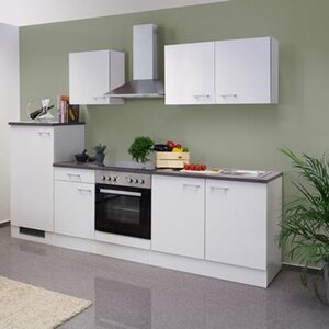 Flex-Well Classic Küchenzeile Lucca 270 cm Weiß matt