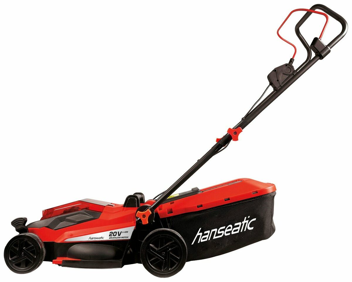 Bild 4 von Hanseatic Akkurasenmäher »ARM 2033 Lion«, 33 cm Schnittbreite, (Set), mit Akku 20V/4Ah und Ladegerät