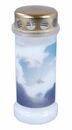 Bild 1 von Bolsius Dauerbrenner Nr. 6 Wolken weiß, Höhe 17,3 cm, Ø 6,7 cm, Motiv Himmel