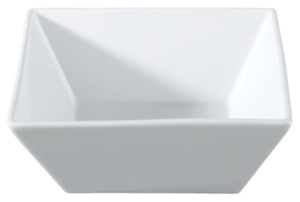 METRO Professional Tapasschalen eckig, 14 x 14 x 5.5 cm, weiß, 4 Stück