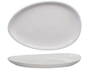 METRO Professional VILAGIO Platte, Porzellan, Oval, 42 x 29.1 x 4.3 cm, weiß