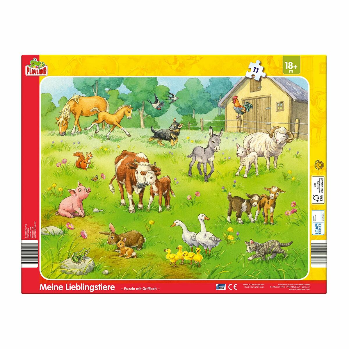 Bild 4 von PLAYLAND Rahmenpuzzle, 2er-Set