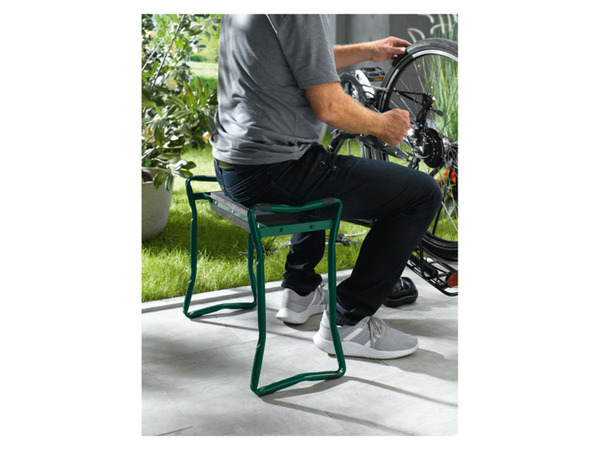 PARKSIDE 2in1Sitz und Kniebank mit Schaumstoffpolster, dunkelgrün
