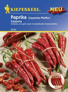 Kiepenkerl Profi-Line Paprika Cayenna
, 
Capsicum annuum, Inhalt: ca. 100 Pflanzen