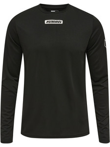 Hummel hmlTE TIHALT T-SHIRT L/S, Sport – T-Shirts in Größe S. Farbe: Black