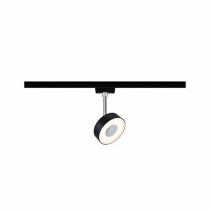Paulmann URail LED Spot Circle schwarz matt, chrom, 5 W