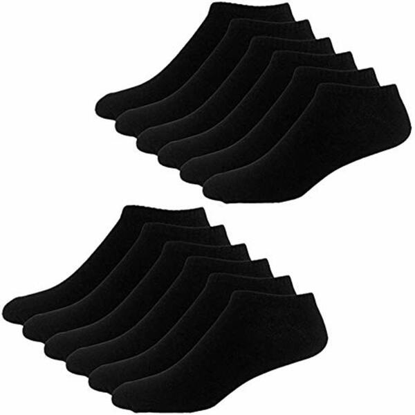 Bild 1 von YouShow Sneaker Socken Herren Damen 10 Paar Kurze Halbsocken Quarter Baumwolle Unisex Schwarz,43-46