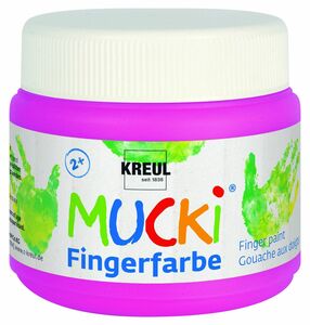 Kreul Mucki Fingerfarbe Quietsch pink, 150 ml