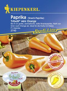 Kiepenkerl Snackpaprika Tribelli® Mini Orange Capsicum annuum, Inhalt: 5 Korn